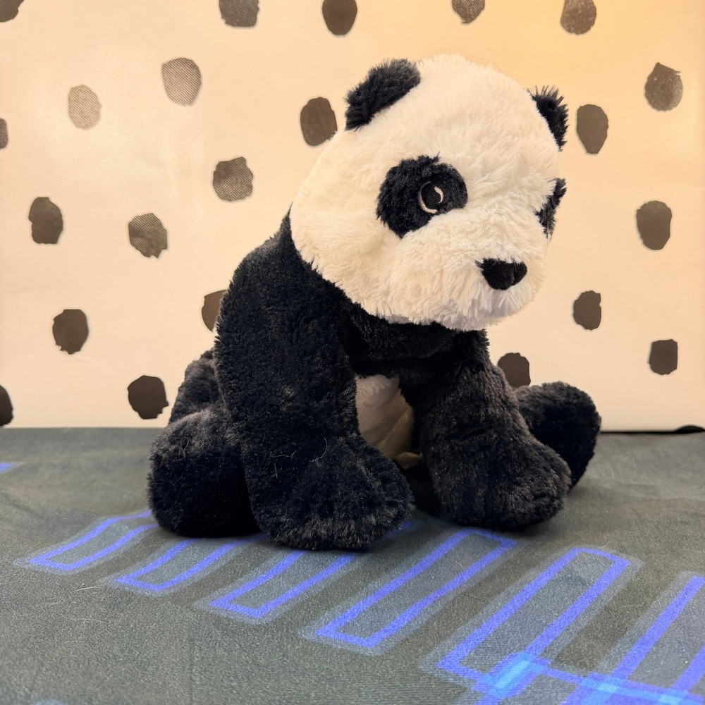 IKEA KRAMIG Plush Toy Kids Black White Panda Bear 902.213.18